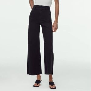 ZARA ZW THE MARINE STRAIGHT JEANS, SIZE 2, BLACK